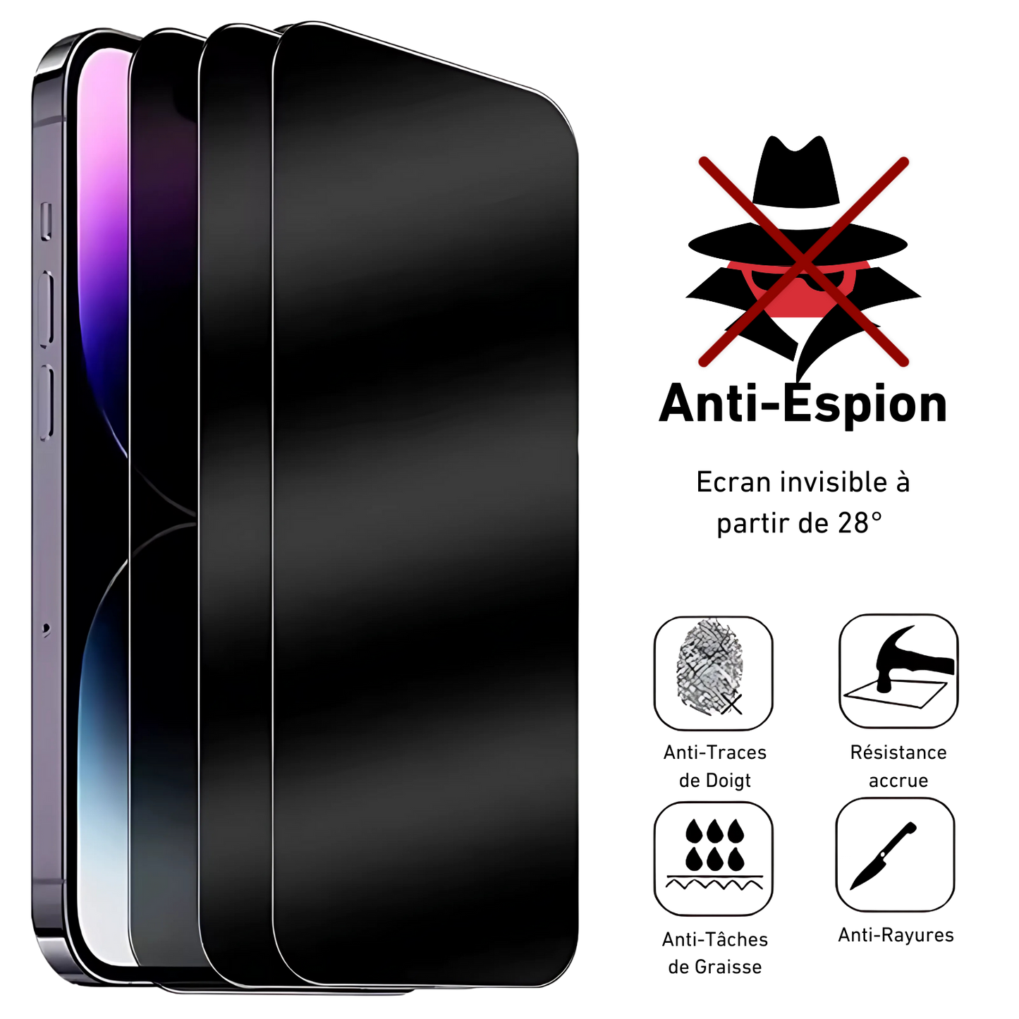 Protección de pantalla (Vidrio Antiespía)