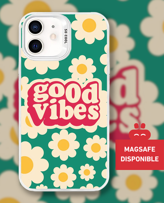 Coque Shiny Flower Good Vibes