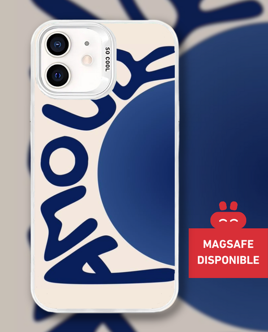 Coque Shiny Amour Bleu