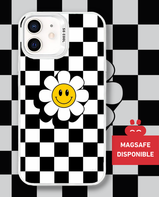 Coque Shiny Smiley Flower